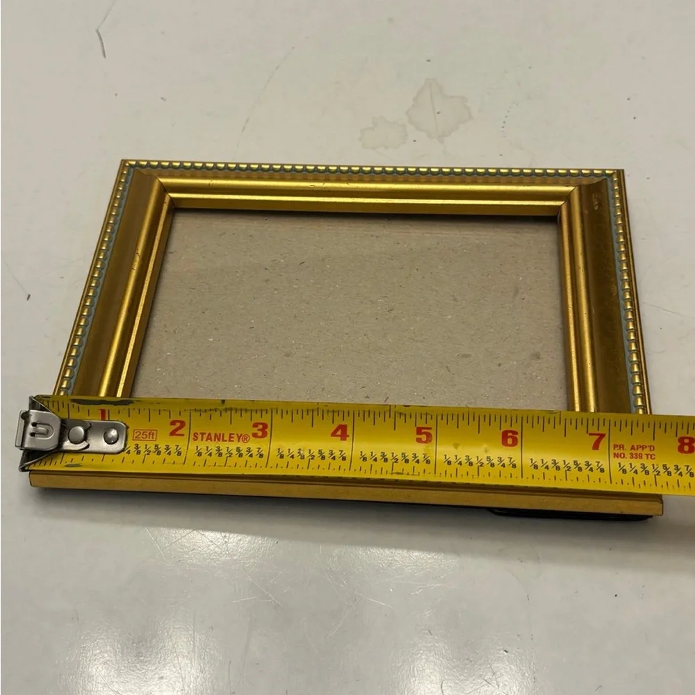 Gold color picture frame